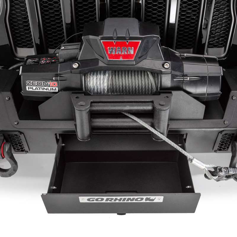 Jeep Wrangler Bumper - Front - Go Rhino - Trallenge, Stubby, Winch Ready - Black - `07-`20